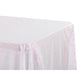 Glitz Sequin 90"x156" Rectangular Tablecloth - Iridescent White - CV Linens