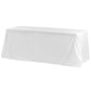 Glitz Sequin 90"x132" Rectangular Tablecloth - White - CV Linens