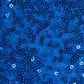 Glitz Sequin Spandex Cocktail Table Cover 30"-32" Round - Royal Blue - CV Linens