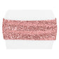 Glitz Sequin Spandex Chair Band - Dusty Rose/Mauve - CV Linens