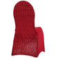 Glitz Sequin Stretch Spandex Banquet Chair Cover - Red - CV Linens