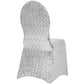 Glitz Sequin Stretch Spandex Banquet Chair Cover - Silver - CV Linens