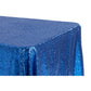 Glitz Sequin 90"x132" Rectangular Tablecloth - Royal Blue - CV Linens