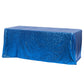 Glitz Sequin 90"x156" Rectangular Tablecloth - Royal Blue - CV Linens