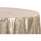 Glitz Sequins 108" Round Tablecloth - Champagne - CV Linens