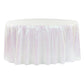 Glitz Sequins 132" Round Tablecloth - Iridescent White - CV Linens