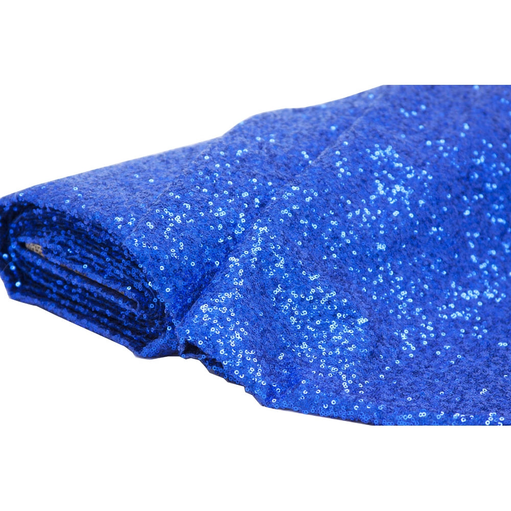 10 yards GLITZ Sequins Fabric Bolt Royal Blue CV Linens