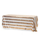 Stripe Glitz Sequin Rectangular Tablecloth 90"x156" - Gold & White - CV Linens