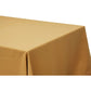 90"x132" Rectangular Oblong Polyester Tablecloth - Gold - CV Linens