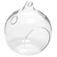 Hanging Glass Vase Globe Tealight Candle Holder 10cm - CV Linens