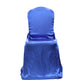 Universal Satin Self Tie Chair Cover - Royal Blue - CV Linens