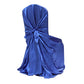 Universal Satin Self Tie Chair Cover - Royal Blue - CV Linens