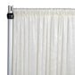 Velvet 14ft H x 52" W Drape/Backdrop Curtain Panel - Ivory