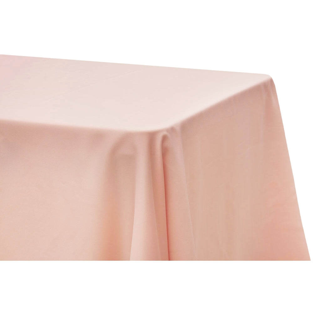 Lamour Satin 90"x156" Rectangular Oblong Tablecloth - Blush/Rose Gold - CV Linens