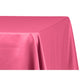 Lamour Satin 90"x132" Rectangular Oblong Tablecloth - Fuchsia - CV Linens
