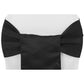 Lamour Satin Chair Sash - Black - CV Linens