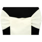Lamour Satin Chair Sash - Ivory - CV Linens