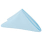 Lamour Satin Napkin 20"x20" - Baby Blue - CV Linens