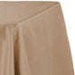 Lamour Satin 90"x156" Rectangular Oblong Tablecloth - Champagne