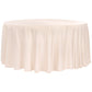 Lamour Satin 132" Round Tablecloth - Blush/Rose Gold - CV Linens