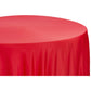 Lamour Satin 120" Round Tablecloth - Red - CV Linens