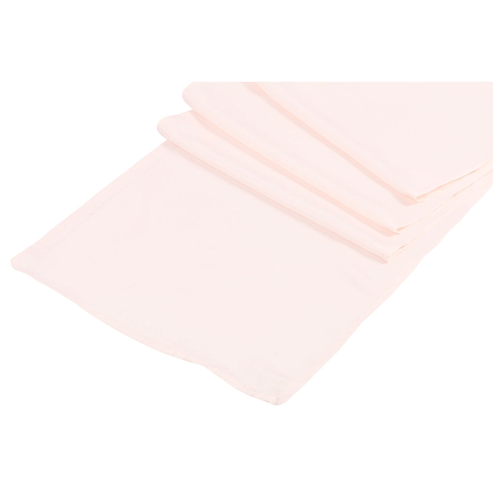 Lamour Satin Table Runner - Pastel Pink - CV Linens