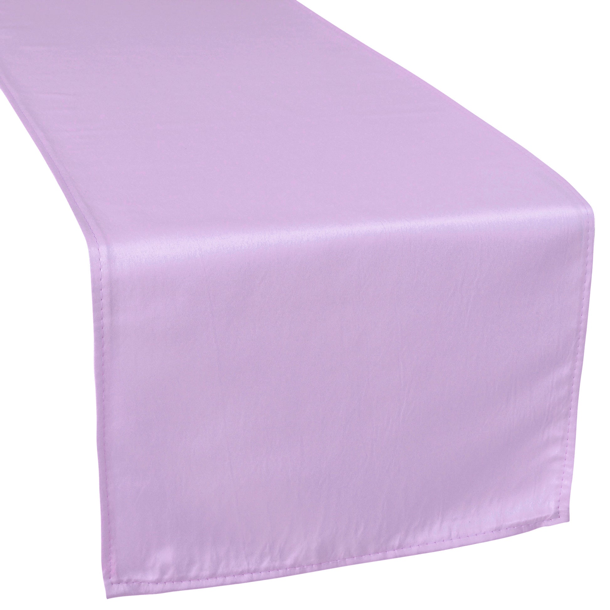 Lamour Satin Table Runner - Victorian Lilac/Wisteria