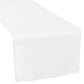Lamour Satin Table Runner - White