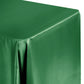 Lamour Satin 90"x156" Rectangular Oblong Tablecloth - Emerald Green - CV Linens