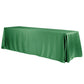 Lamour Satin 90"x132" Rectangular Oblong Tablecloth - Emerald Green - CV Linens