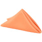 Lamour Satin Napkin 20"x20" - Orange - CV Linens