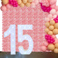Large 4ft Tall LED Marquee Number - 5 with number 1 for sample setups