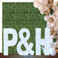 Large 4ft Tall LED Marquee Letter - P for birthday backdrop setup