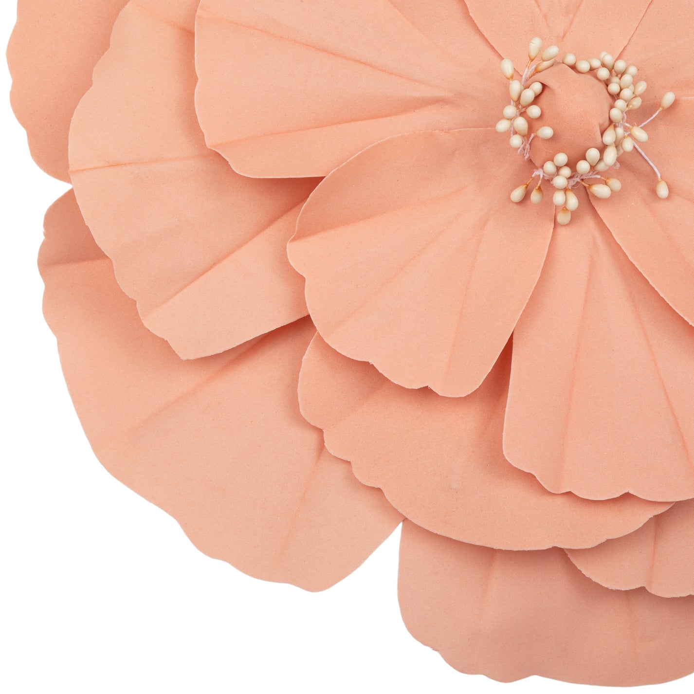 Large Magnolia Foam Flower Wall Decor Wholesale Coral CV Linens