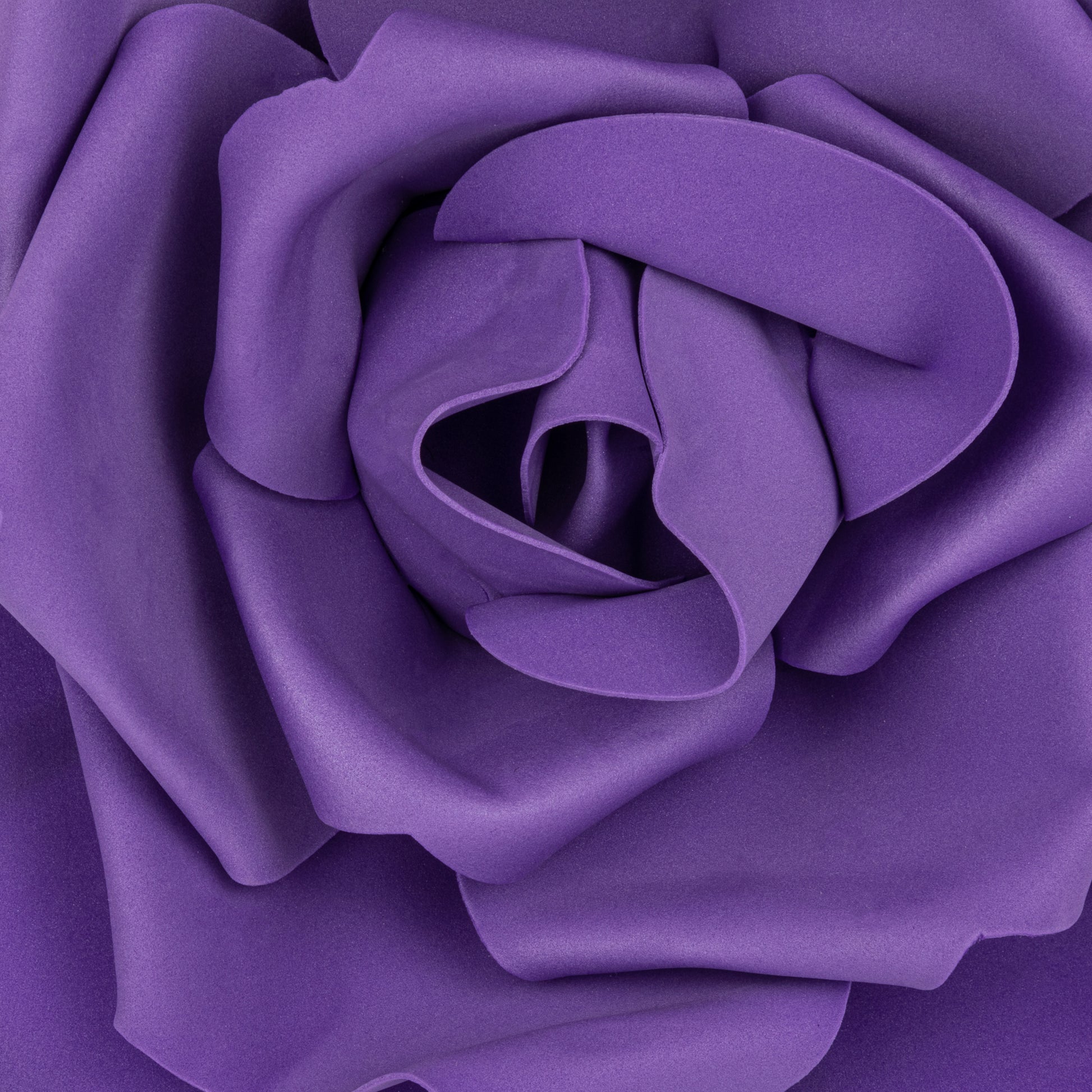 Large Foam Rose Wall Decor 40 cm - Purple