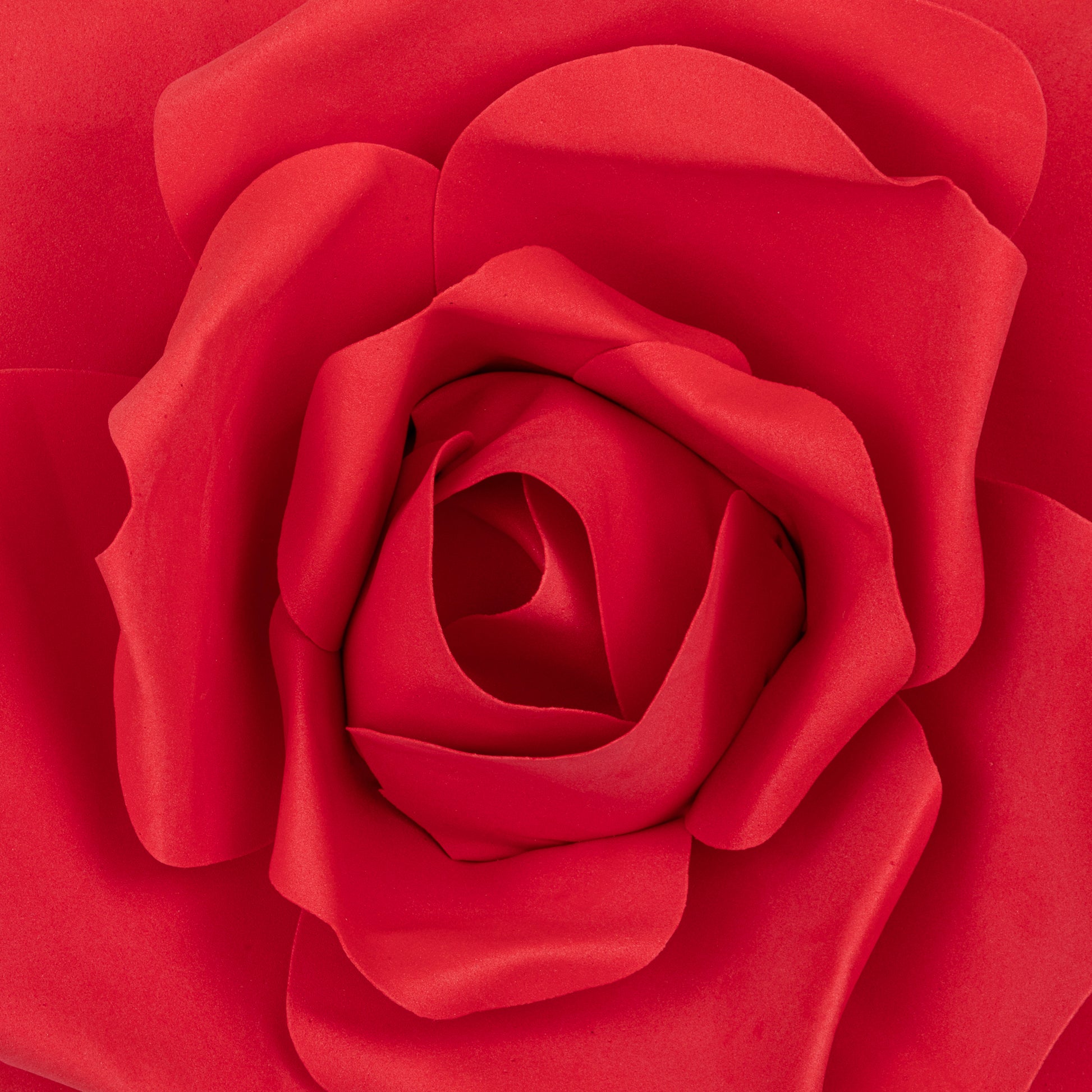Large Foam Rose Wall Decor 40 cm - Red