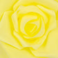 Large Foam Rose Wall Decor 40 cm - Yellow
