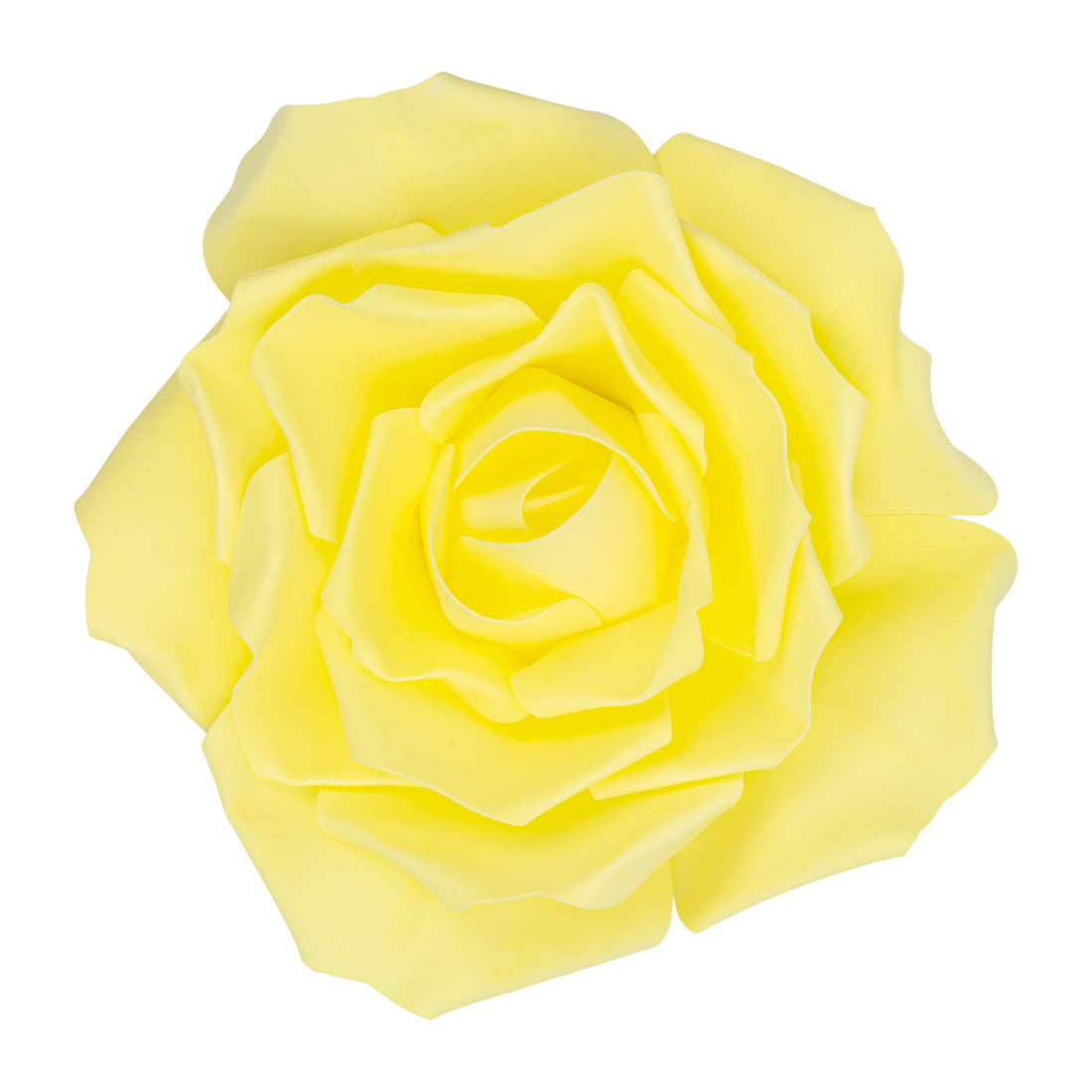Large Foam Rose Wall Decor 40 cm - Yellow - CV Linens™