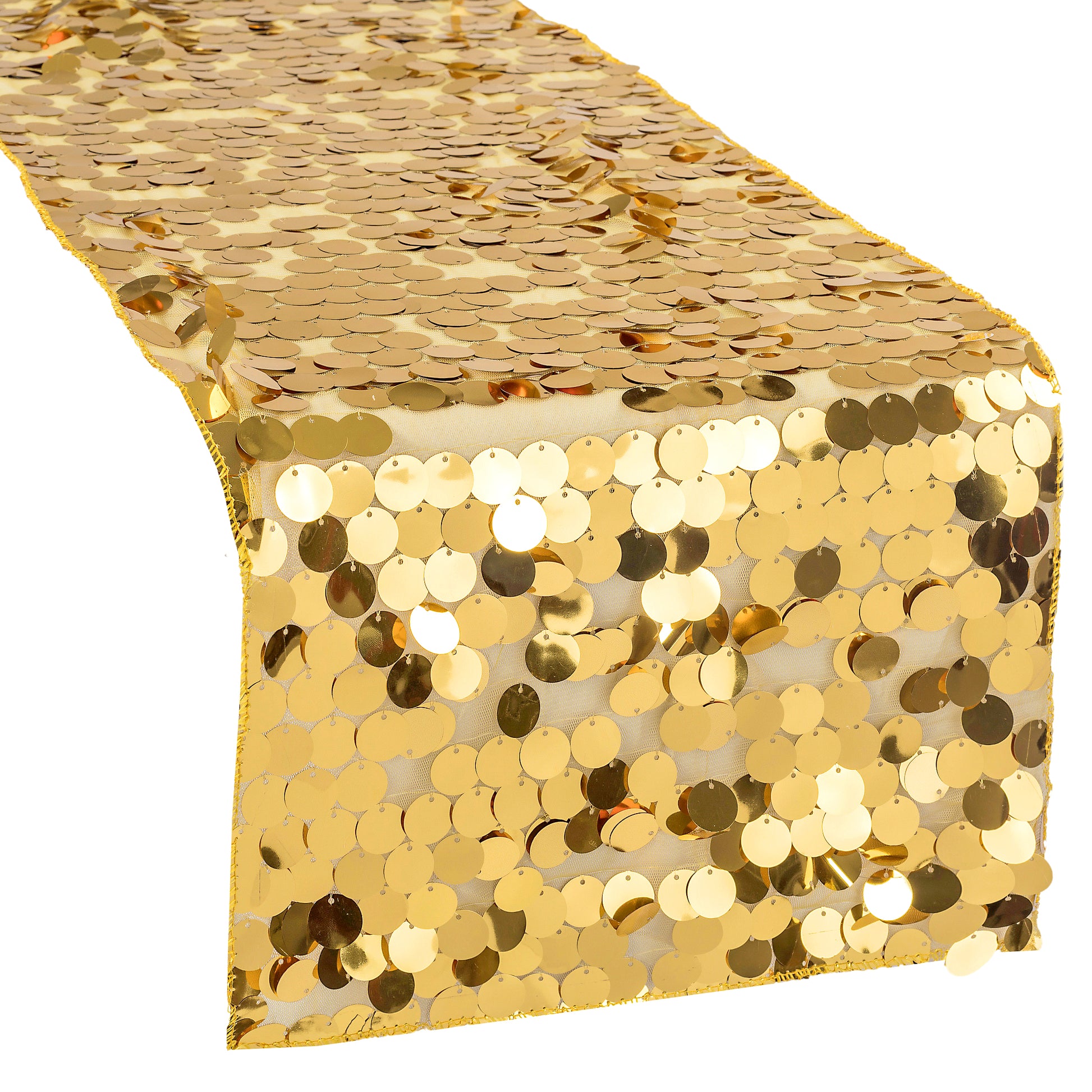 Large Payette Sequin Table Runner - Gold