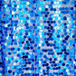 Large Payette Sequin Round 120" Tablecloth - Royal Blue - CV Linens