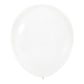 Clear 12" Latex Balloons | 50 pcs - CV Linens
