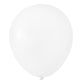 White 18" Large Round Latex Balloons | 10 pcs - CV Linens
