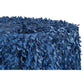 Leaf Petal Taffeta Round 120" Tablecloth - Navy Blue - CV Linens