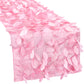 Leaf Petal Taffeta Table Runner - Pink