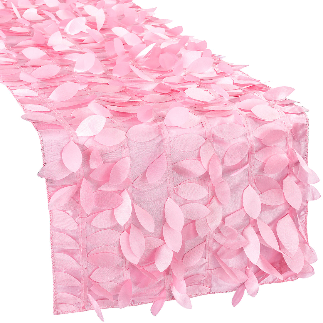 Leaf Petal Taffeta Table Runner - Pink - CV Linens™