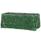 Leaf Petal Taffeta Tablecloth 90"x156" Rectangular - Emerald Green - CV Linens