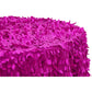 Leaf Petal Taffeta Round 120" Tablecloth - Fuchsia - CV Linens