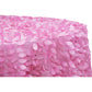 Leaf Petal Taffeta 132" Round Tablecloth - Pink - CV Linens
