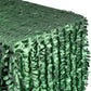 Leaf Petal Taffeta Tablecloth 90"x132" Rectangular - Emerald Green - CV Linens