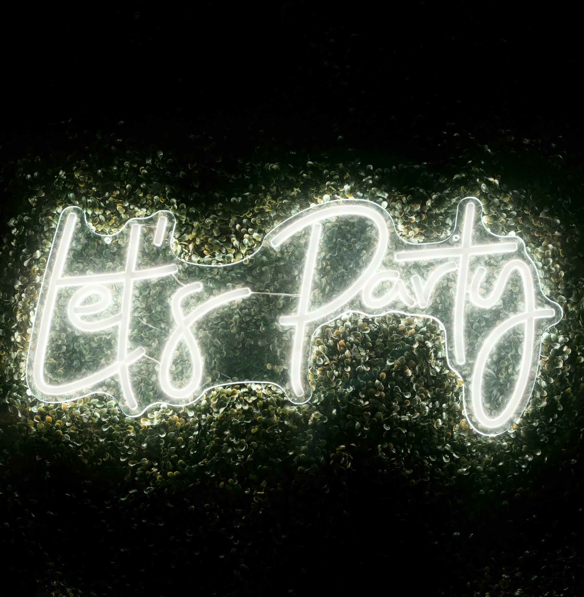 Lets Party Neon Sign 73 cm x 29 cm - CV Linens